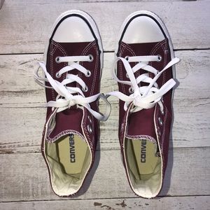 Unisex High Top Converse (Wine color) Worn Once